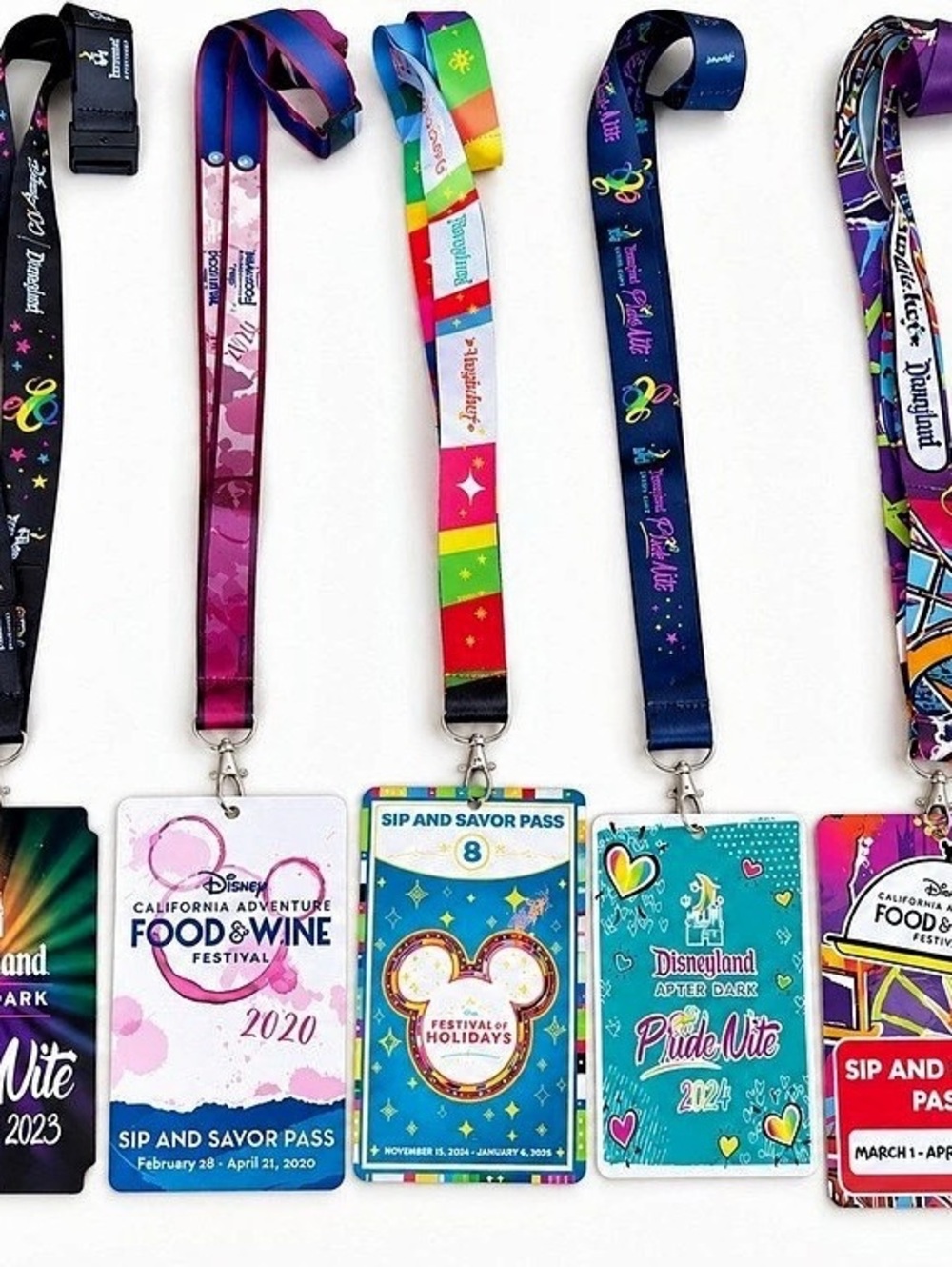 Disneyland & Disney California Adventure Event Lanyards & Collectible Passes